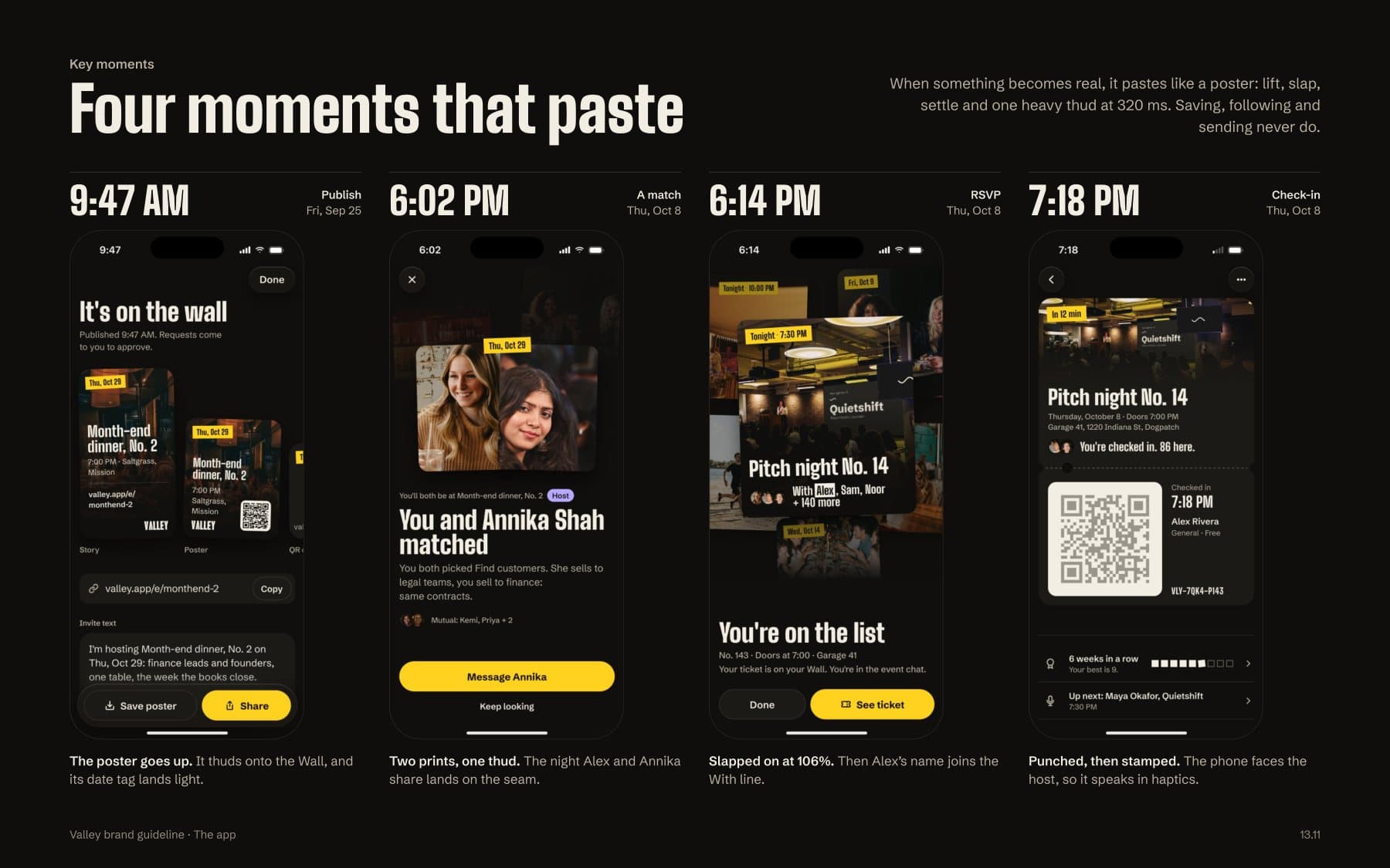 Four moments that paste: the board