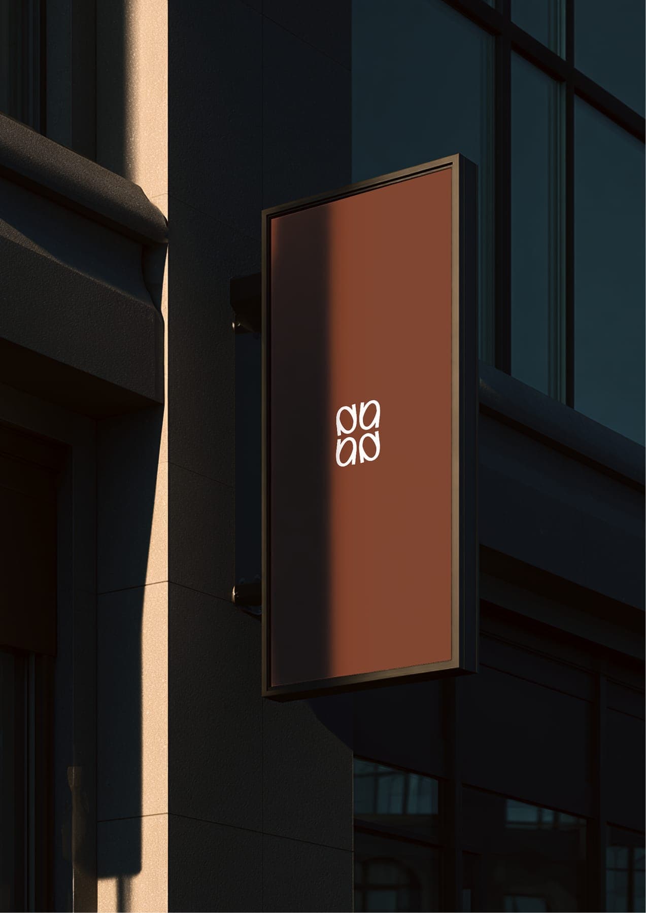 The shop sign: a 3D render of the Sooqna identity