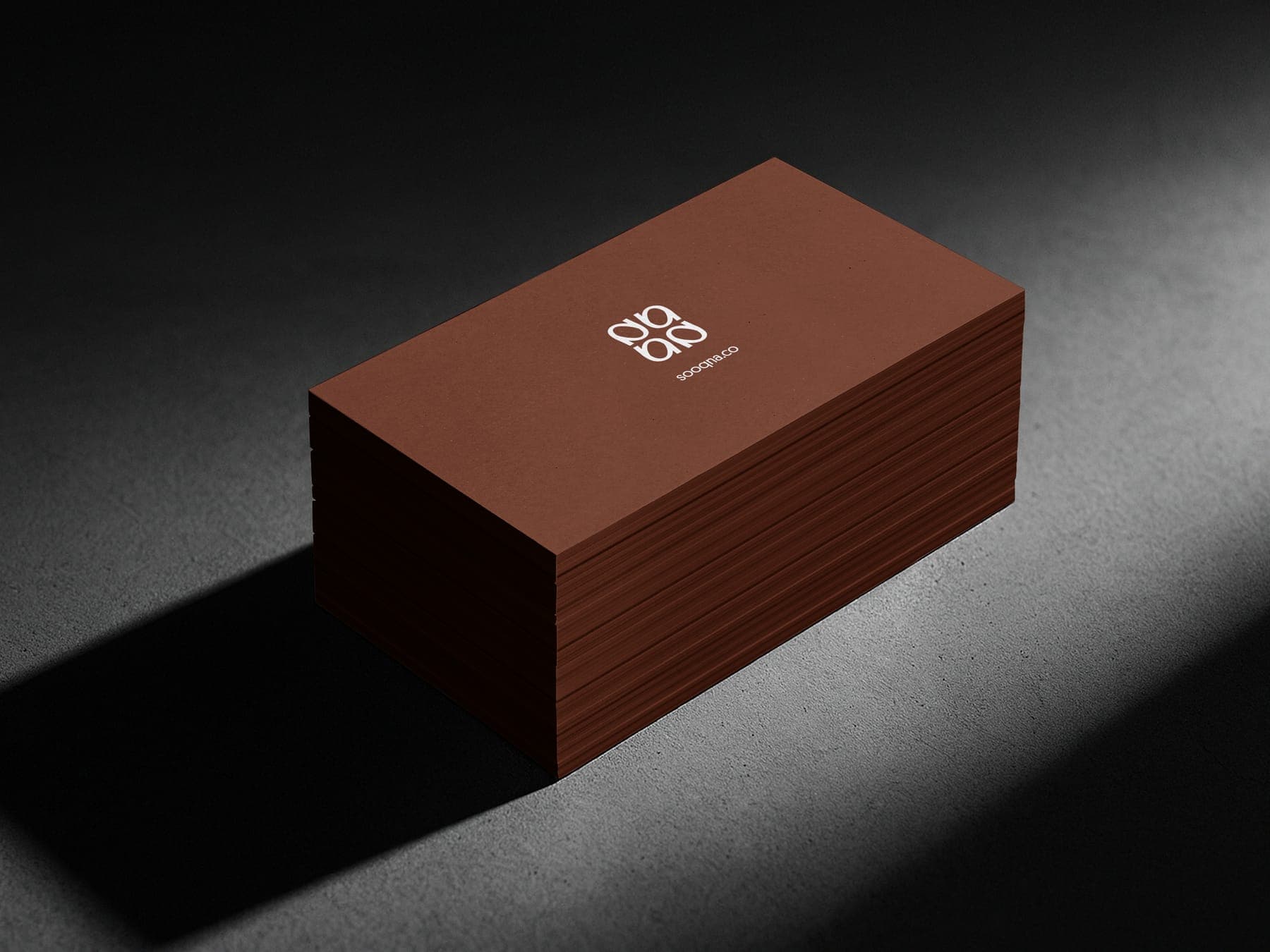 The cards: a 3D render of the Sooqna identity