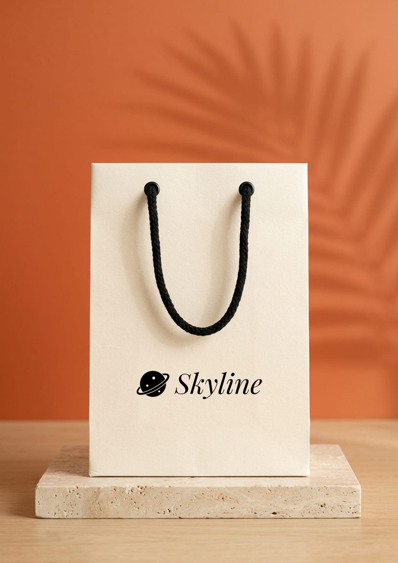 The bag: a 3D render of the Skyline identity